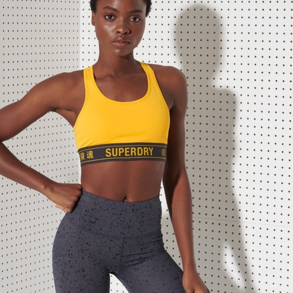 Brand New SuperDry Elastic Training Bra - Picture 1 of 3
